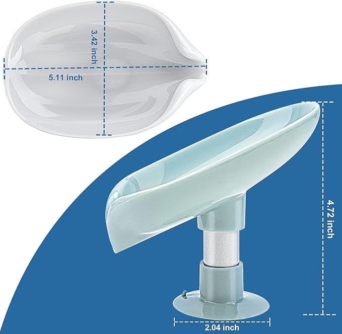 2 Pack Leaf-Shape Soap Holder