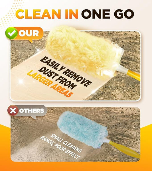 30 Count Heavy Duty Duster Refills for Swiffer – 360° Microfiber Disposable Dusters