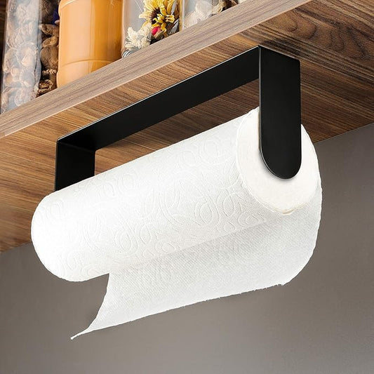 Black Paper Towel Holder Under Cabinet