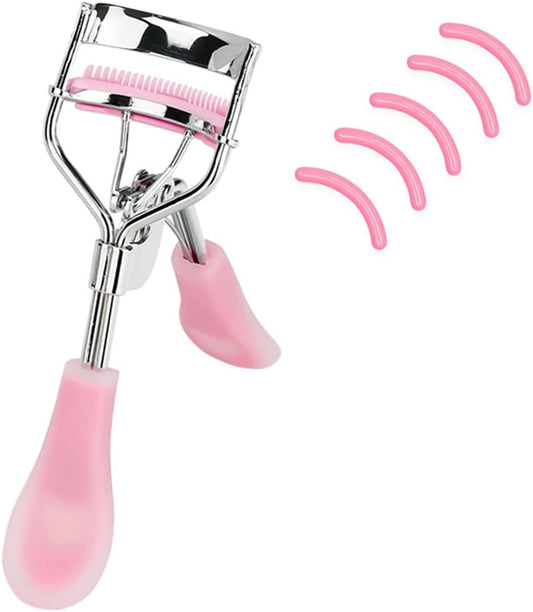 Stainless Steel Eyelash Curler with Built-in Comb