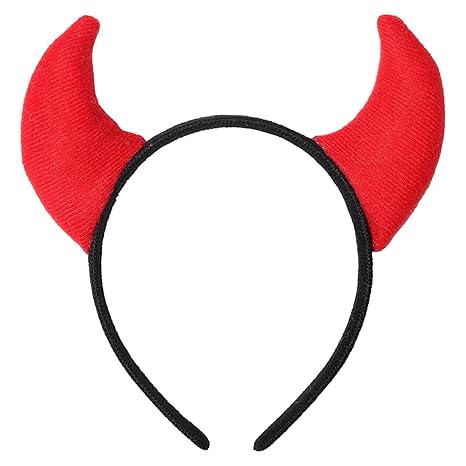 Red Devil Horns Headband