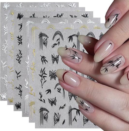 6-Pack Fall Nail Art Stickers