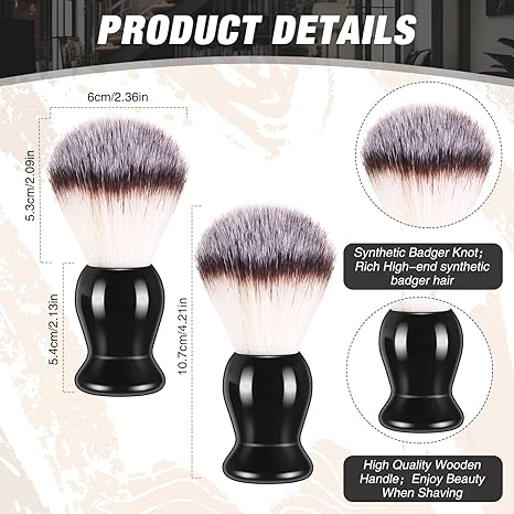 2-Pack Men’s Shaving Brush